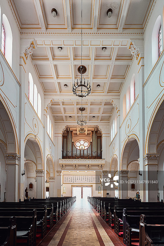 青岛圣弥厄尔大教堂图片素材