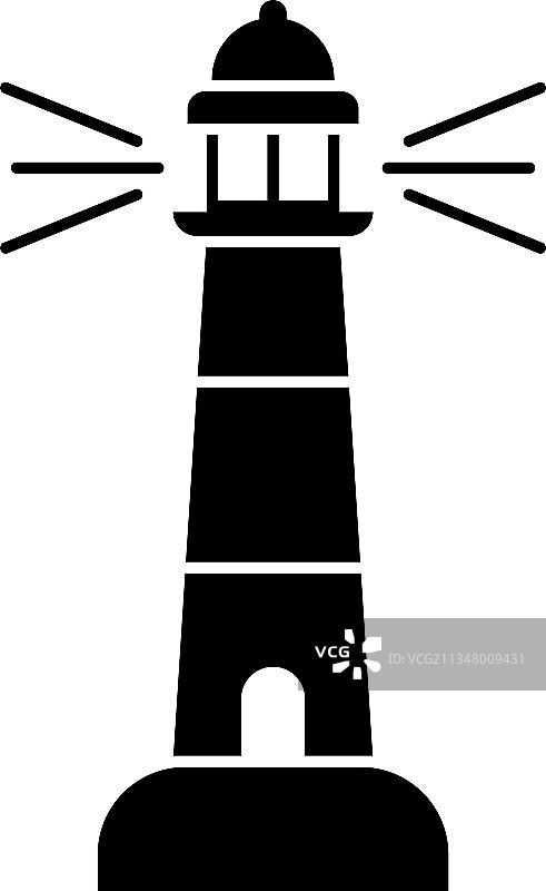 灯塔图标设计模板图片素材