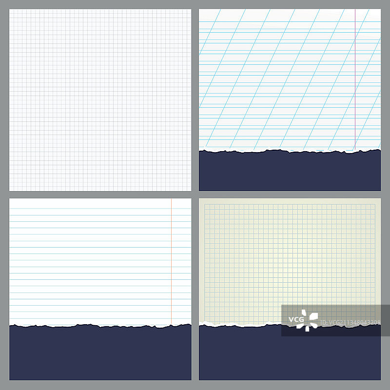 四页空白笔记本图片素材