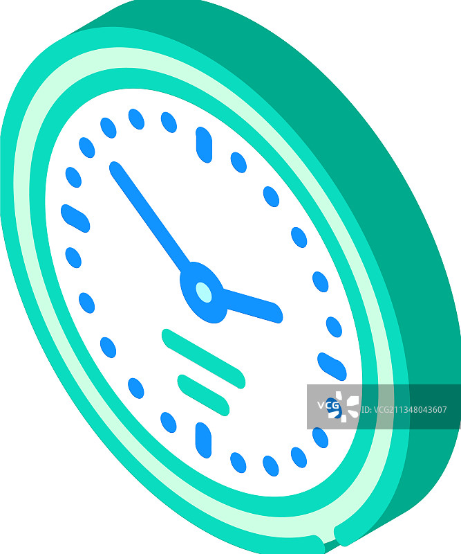 2.5D挂钟图标图片素材