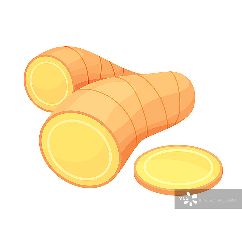 鲜姜块茎香料图片素材