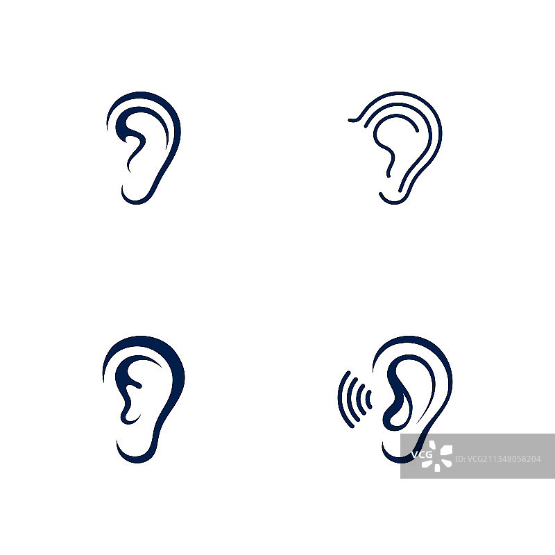 听力图标模板图片素材