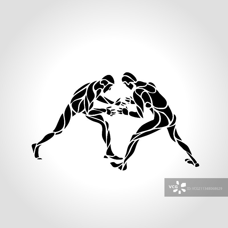 黑白希腊罗马体育格斗游戏图片素材