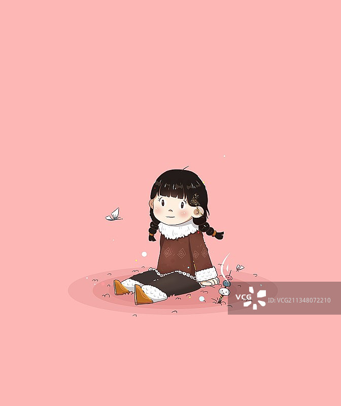 可爱女孩图片素材