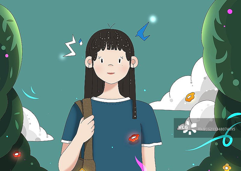 月亮天台图片素材