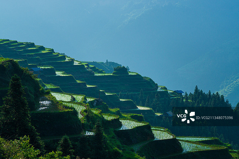 贵州黔东南加榜梯田图片素材