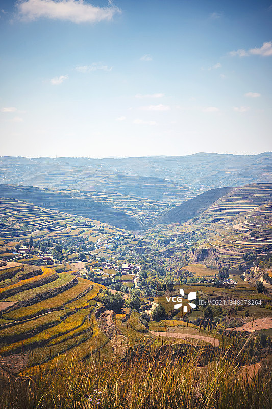 秋天的黄土高原图片素材