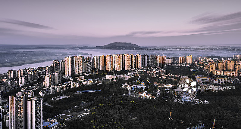 航拍泸州酒城图片素材
