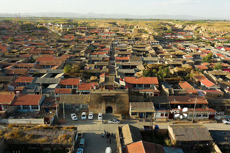 北方蔚县农村古老破旧墙体建筑外观图片素材