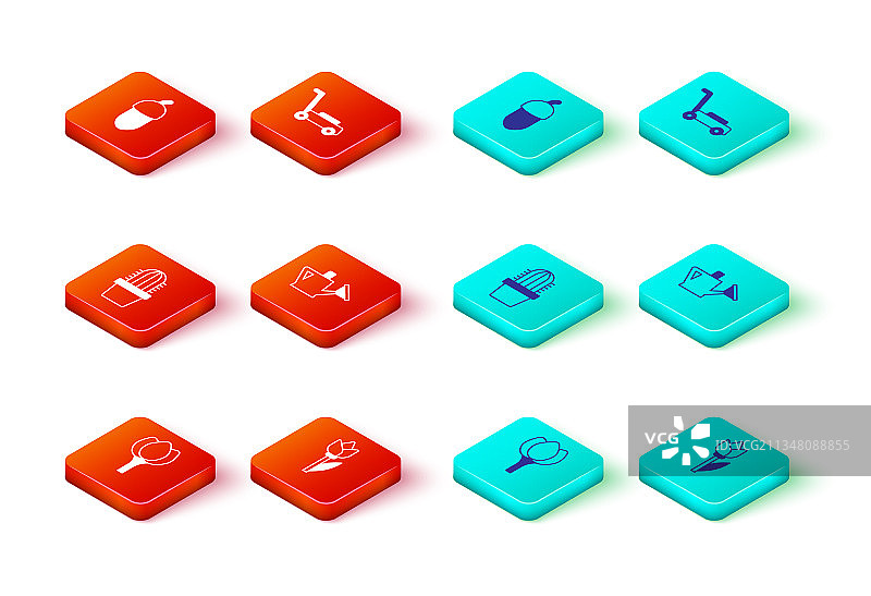 盆栽郁金香、仙人掌和乌羽玉图片素材