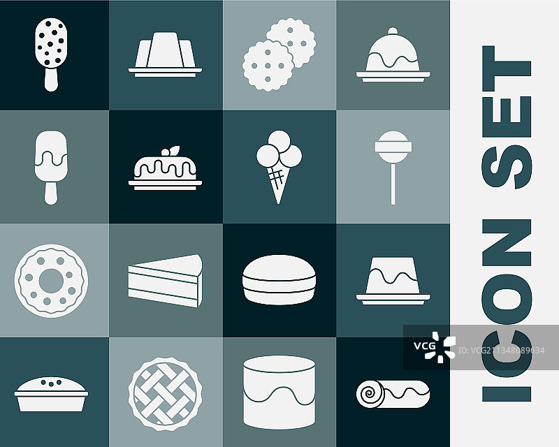 巧克力卷蛋糕布丁蛋羹棒棒糖素材图片素材