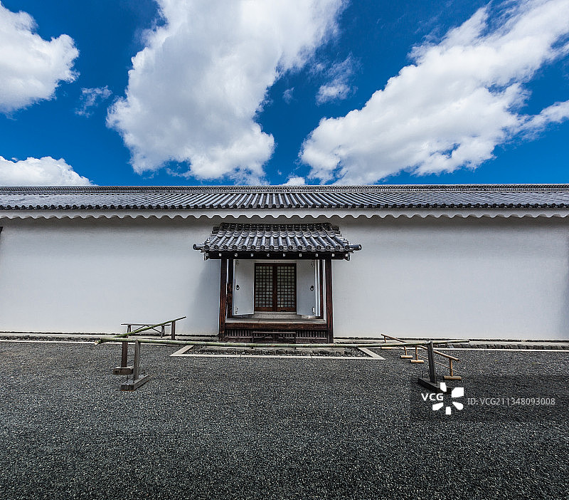 日本京都二条城小城门图片素材