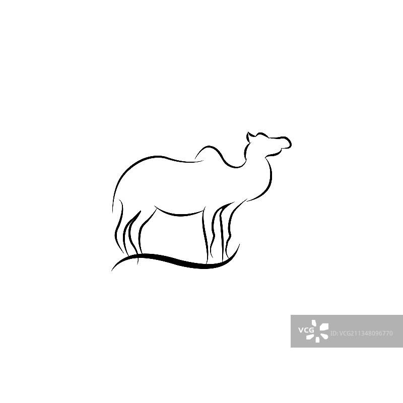 骆驼Logo设计模板复古骆驼图片素材