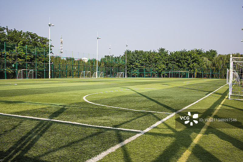 北京中关村软件园体育公园智云足球场图片素材