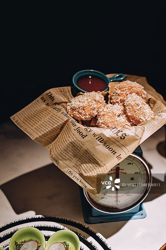 多拿虾饼图片素材