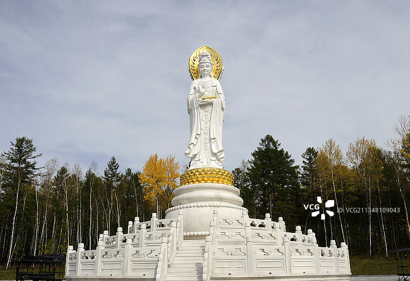 黑龙江大兴安岭漠河县观音山图片素材