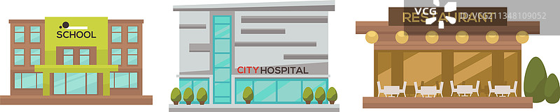 现代城市建筑和基础设施设计图片素材