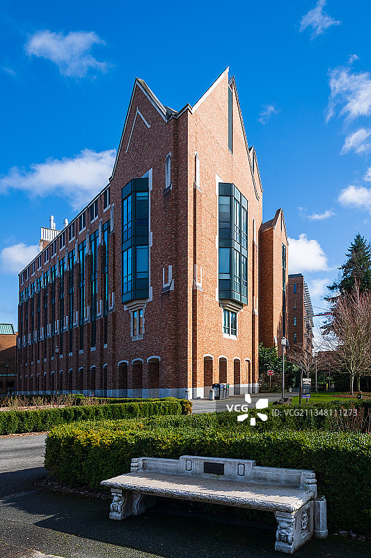 美国华盛顿大学校园一角图片素材