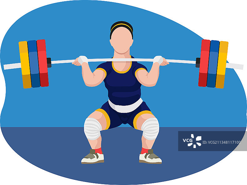 女举重运动员图片素材