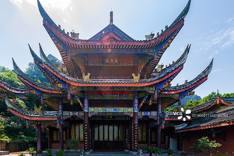 古剑山净音寺藏经阁图片素材