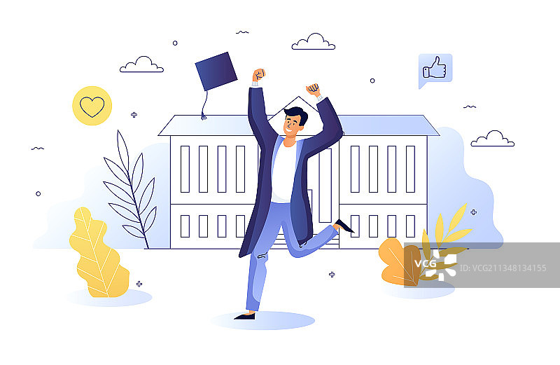 毕业学生概念图片素材