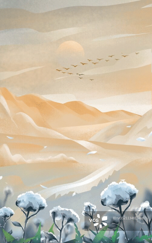 二十四节气插画之寒露图片素材