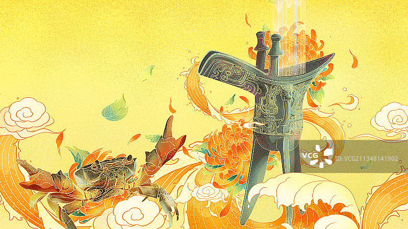 秋分二十四节气插画图片素材