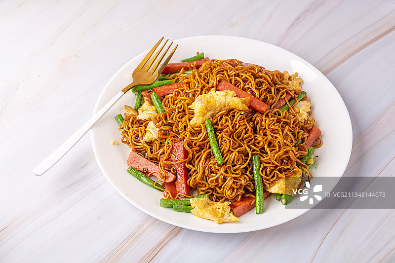 传统美食炒面图片素材