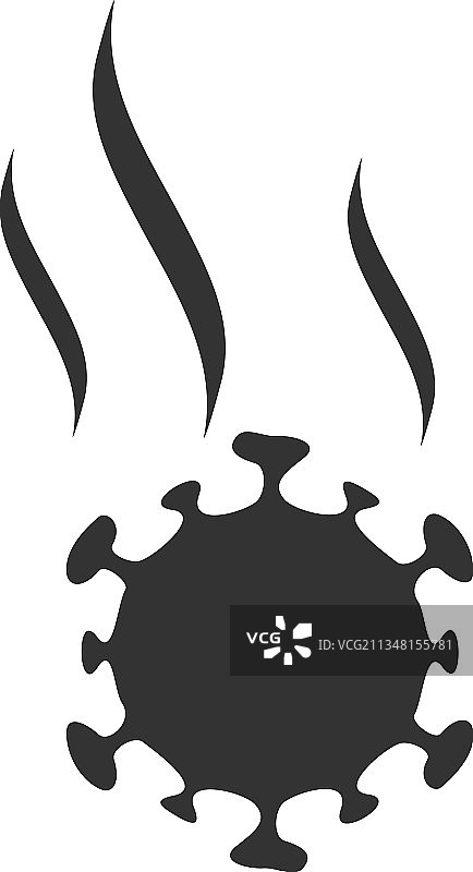 病毒喷雾扁平图标图片素材