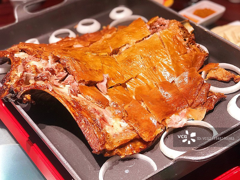内蒙美食——烤羊图片素材
