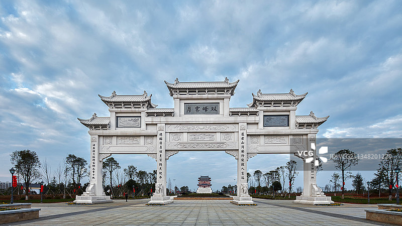 建筑牌坊图片素材