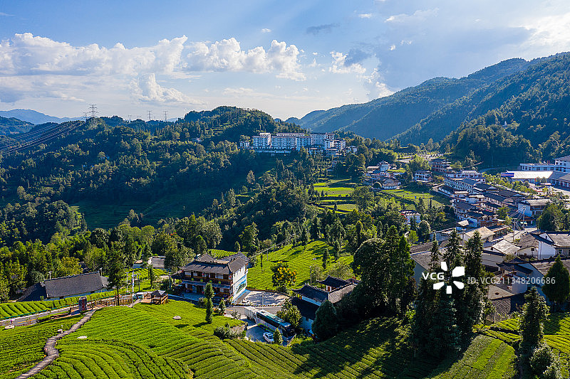 航拍恩施宣恩伍家台景区图片素材