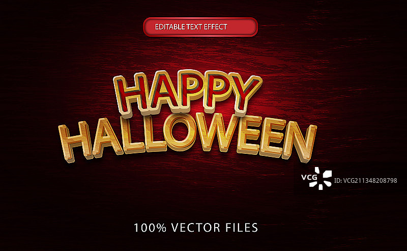 万圣节快乐文字特效图片素材