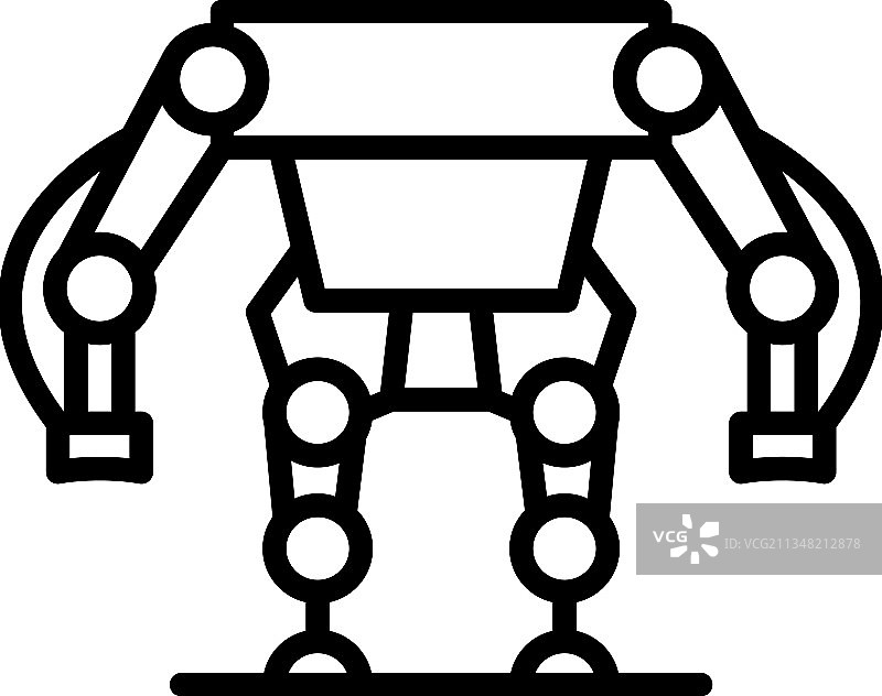 机器人身体图标轮廓人造服装图片素材