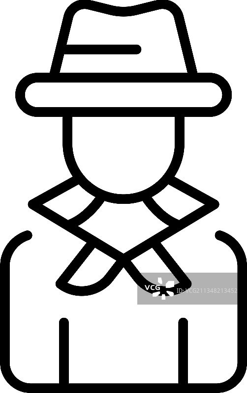 意大利男人图标轮廓披萨店图片素材