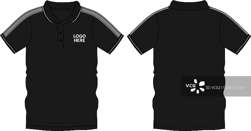 Polo衫时尚款式设计模板图片素材