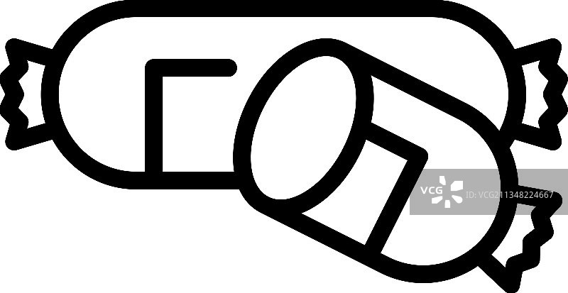 德国香肠图标轮廓美食图片素材