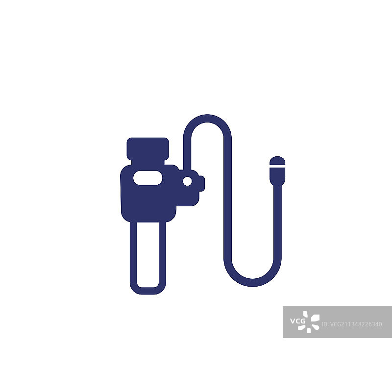 用于结肠镜检查的内窥镜图标图片素材