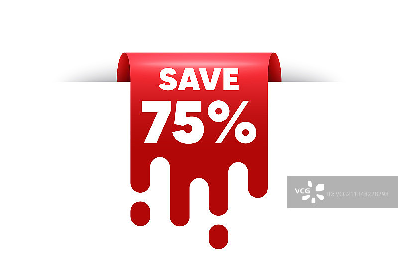 节省75%的销售折扣优惠价格图片素材