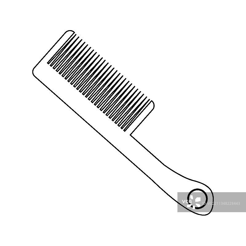 黑色梳子图标图片素材