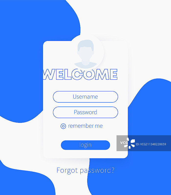 用户登录网页设计模板图片素材