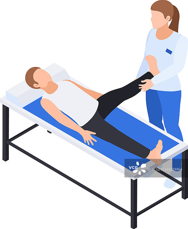 腿部按摩康复组合图片素材