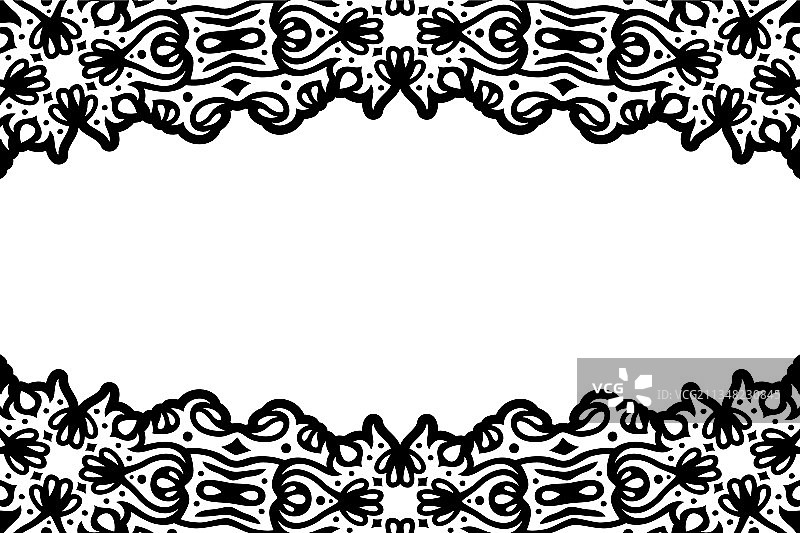 带白色文案空间的黑色部落艺术图片素材