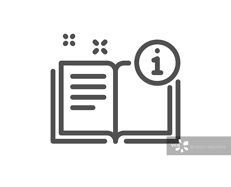 用户手册线条图标图片素材