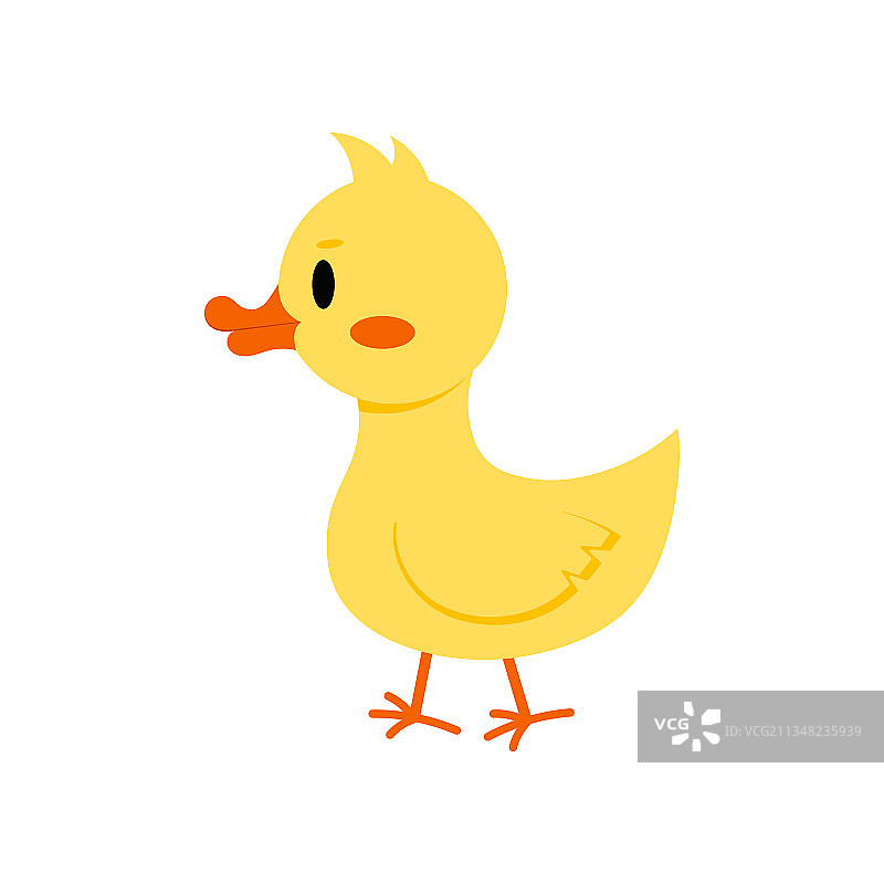 白色小鹅或小鸭图标图片素材