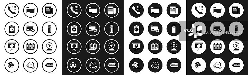新闻完成任务电话听筒USB套装图片素材