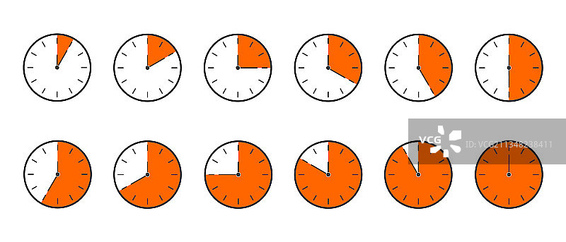 倒计时器或秒表图标时钟图片素材