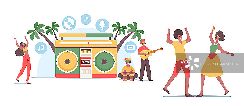 雷鬼派对图片素材