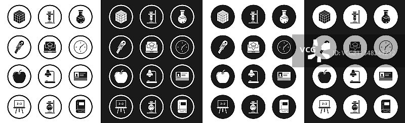 试管烧瓶化学实验室装置图片素材