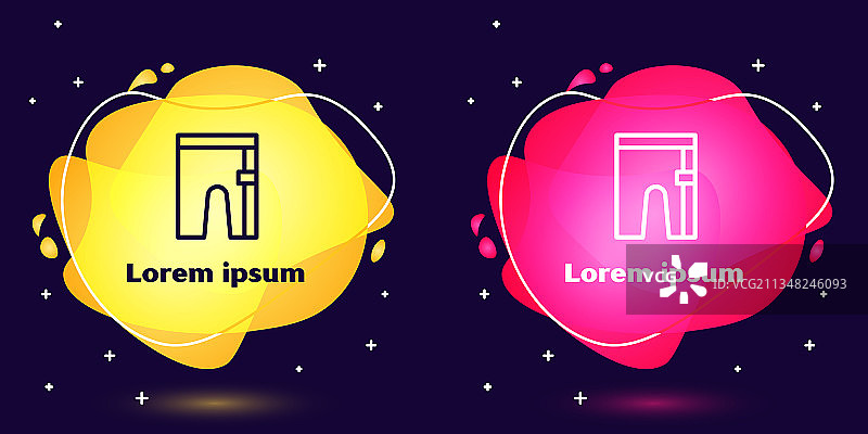 蓝色背景上的自行车短裤图标图片素材